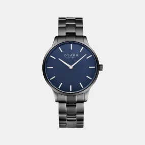 Men Blue Analog Stainless Steel Watch V247GXULSU