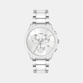 Men Silver Stainless Steel Chronograph Watch TWEG21700