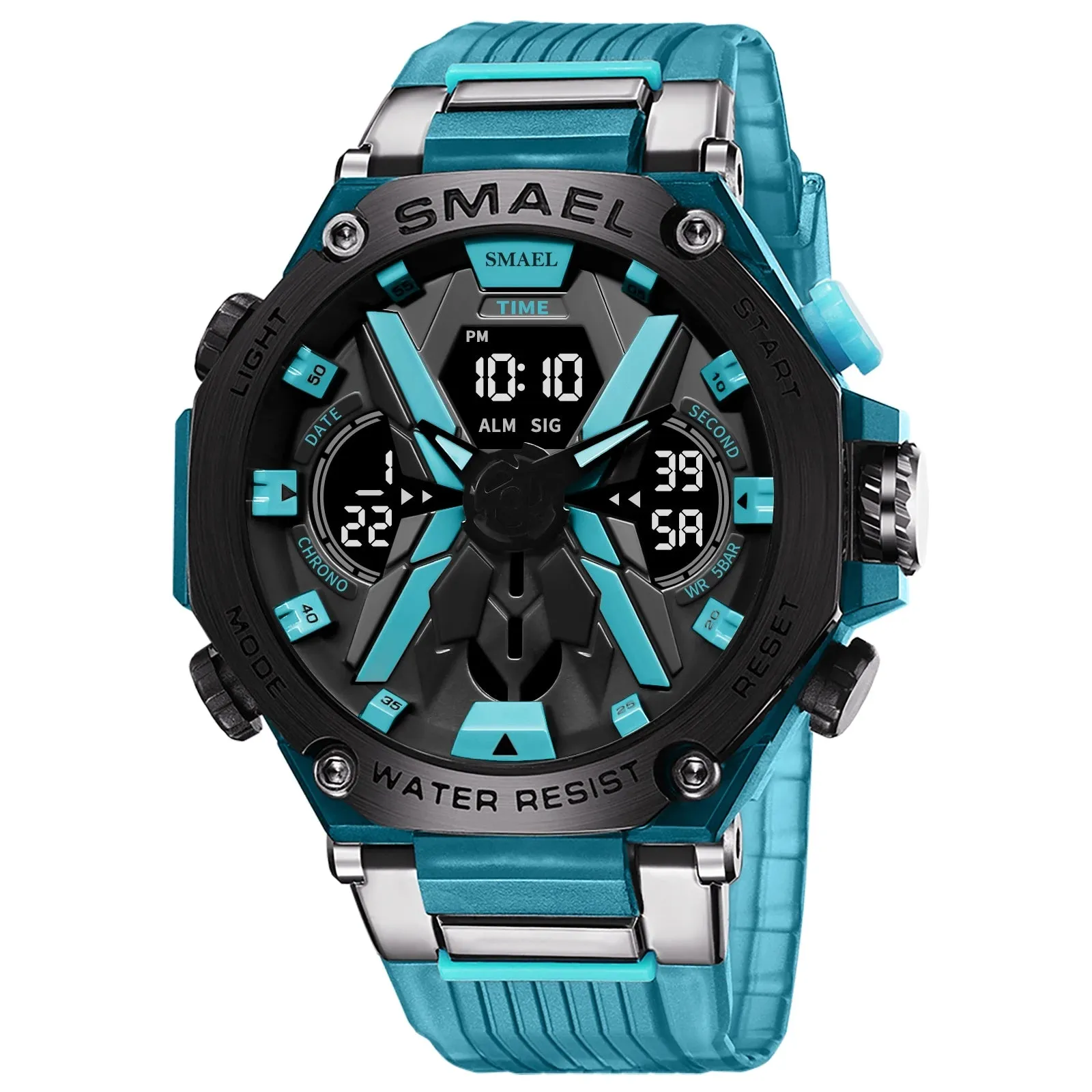 Men Watches Quartz SMAEL Brand Original Wristwatches 50M Waterproof Wristwatch Time Alarm Clock 8087 Sport Watch Military Army