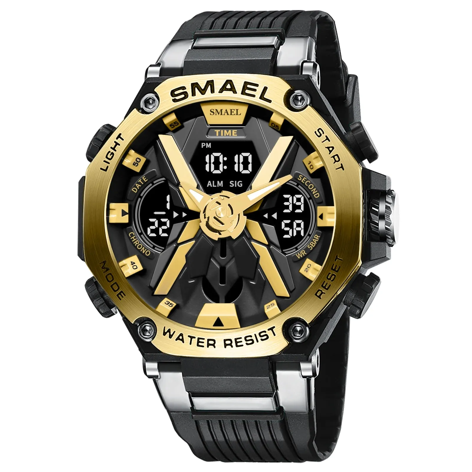 Men Watches Quartz SMAEL Brand Original Wristwatches 50M Waterproof Wristwatch Time Alarm Clock 8087 Sport Watch Military Army