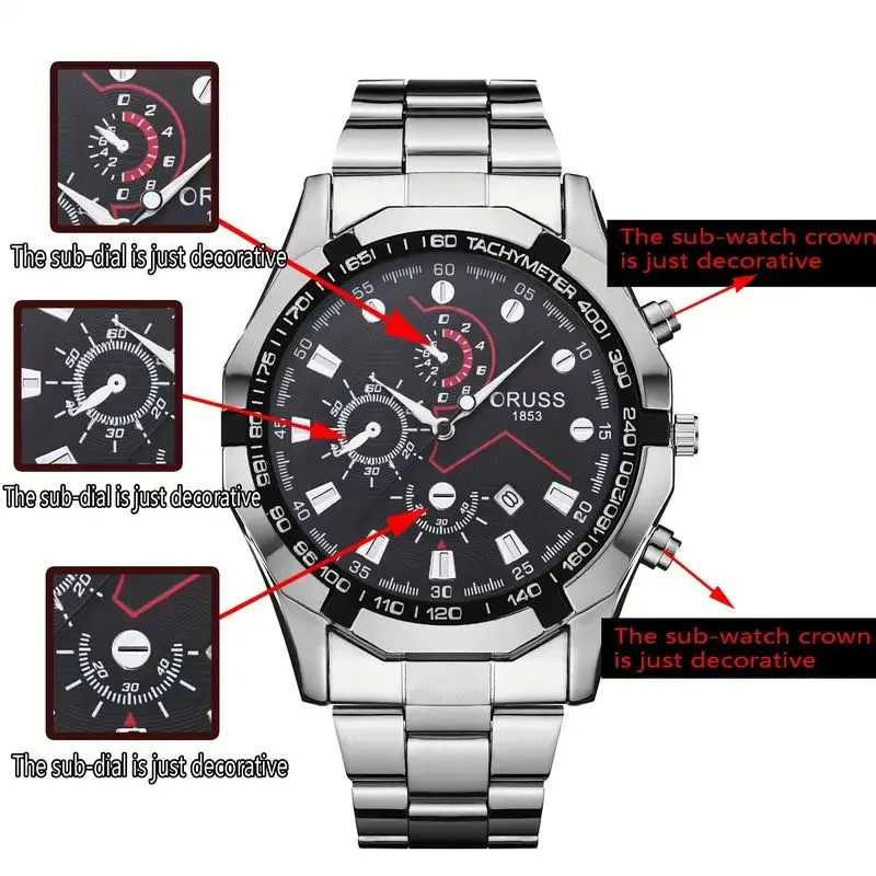 Men's Sports Fashion Tachymeter Quartz Watch S4417416