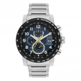 Mens Stainless Steel Sport Analog Silver Tone Watch AT8124-91L