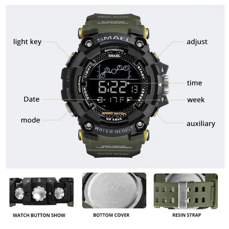 Men's Waterproof Sports Watch