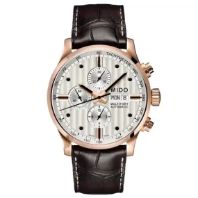 MIDO 銀色手錶 Multifort Chronograph Silver Watch #M0056143603100