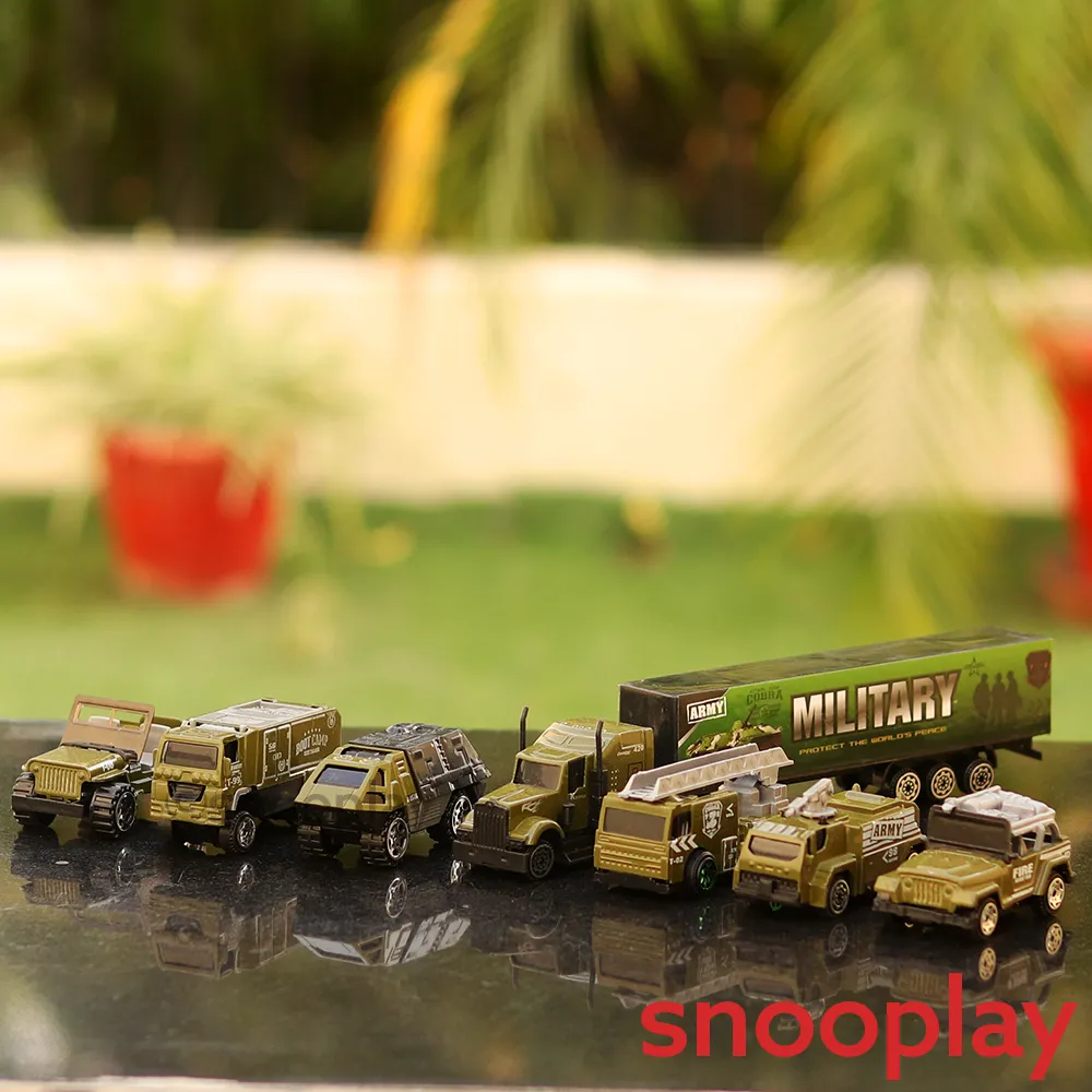 Military Vehicle Toy Set