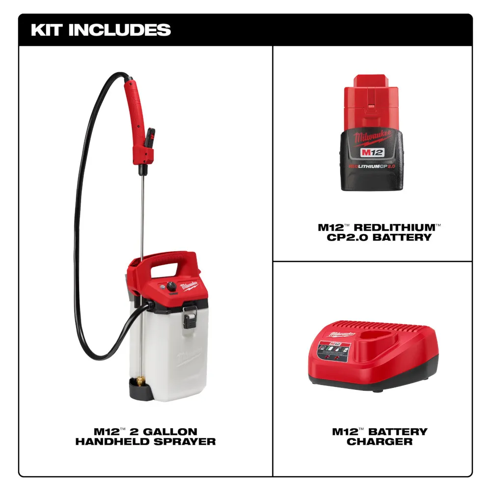 Milwaukee M12 2 Gallon Handheld Sprayer Kit