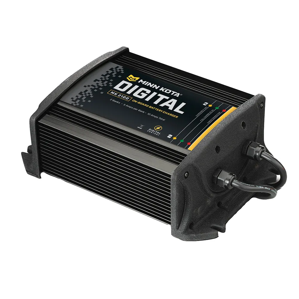 Minn Kota MK210D Digital Charger 2 Bank 5 Amps