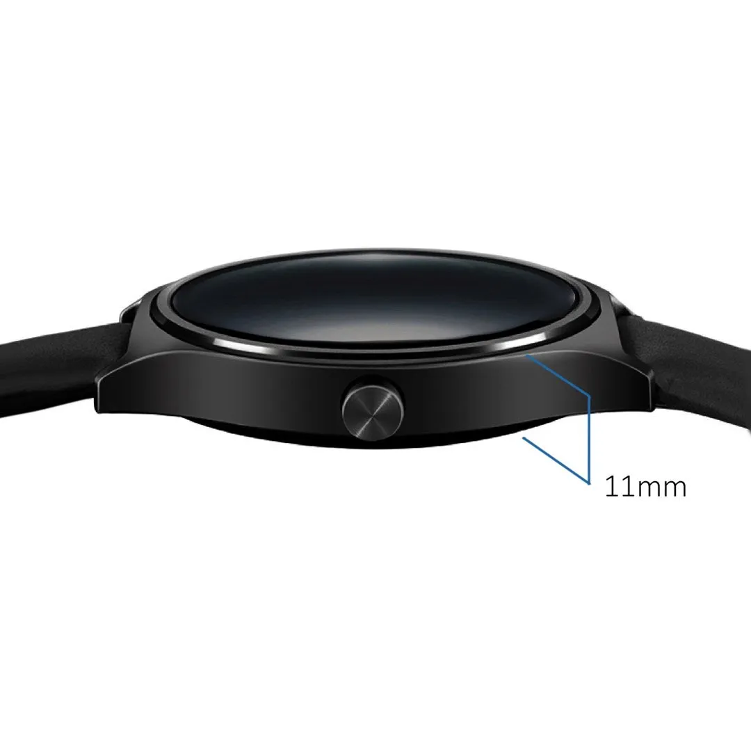 Nanors Rs100 Smartwatch Black, 32Mb Ram And Rom Memory, Bluetooth, Heart Rate, Pedometer, Sleep Monitoring, Alarm, Free