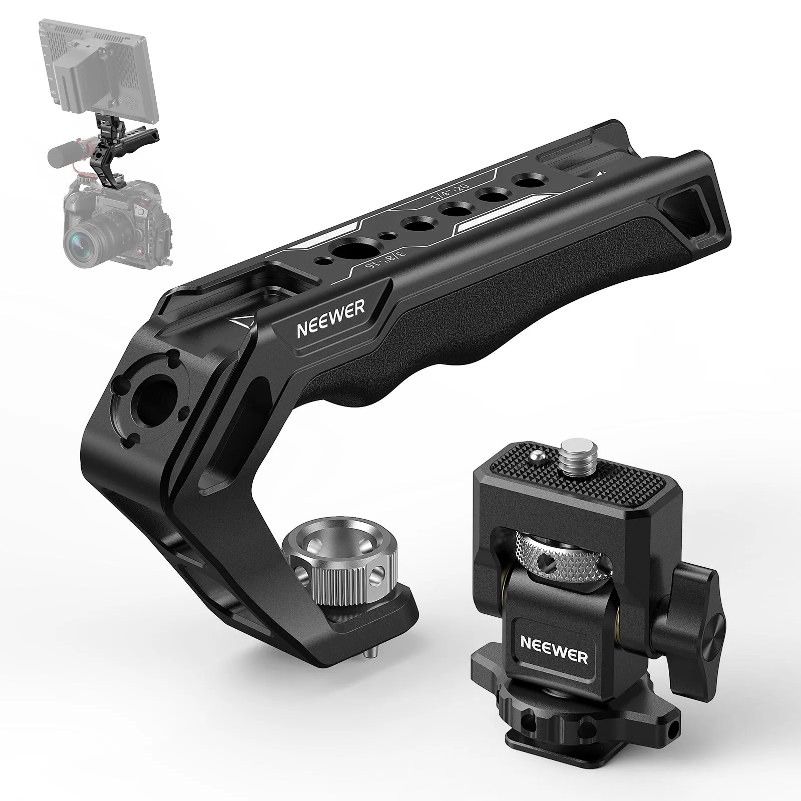 NEEWER CA007 Top Handle   MA006 Monitor Mount Set