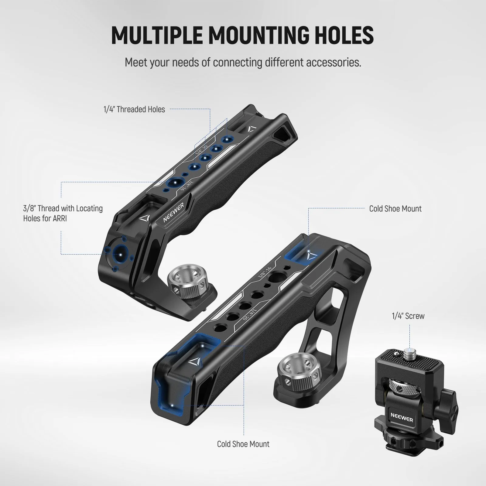 NEEWER CA007 Top Handle   MA006 Monitor Mount Set