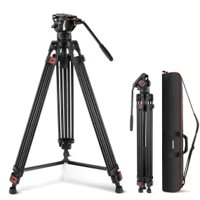 NEEWER TP74 74" Pro Video Tripod with Fluid Head