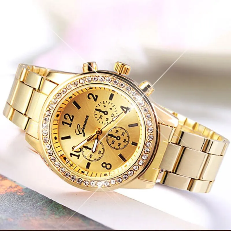 New Fashion Ladies Crystal Diamond Rhinestone Casual Watches Women Beauty Dress Quartz Women Wristwatches Hours Reloj Mujer