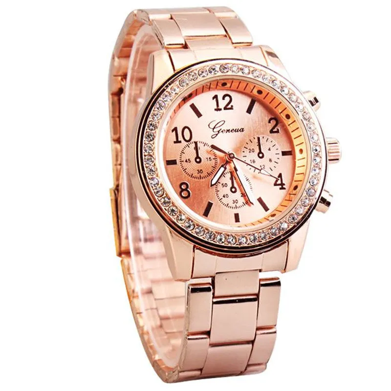 New Fashion Ladies Crystal Diamond Rhinestone Casual Watches Women Beauty Dress Quartz Women Wristwatches Hours Reloj Mujer