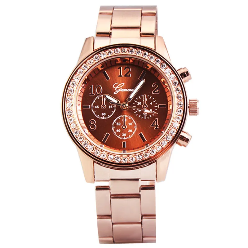 New Fashion Ladies Crystal Diamond Rhinestone Casual Watches Women Beauty Dress Quartz Women Wristwatches Hours Reloj Mujer