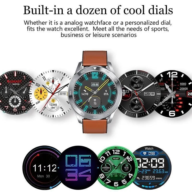 New IP68 Waterproof Full Touch Screen Sport Fitness Bracelet Smartwatch For iPhone Android