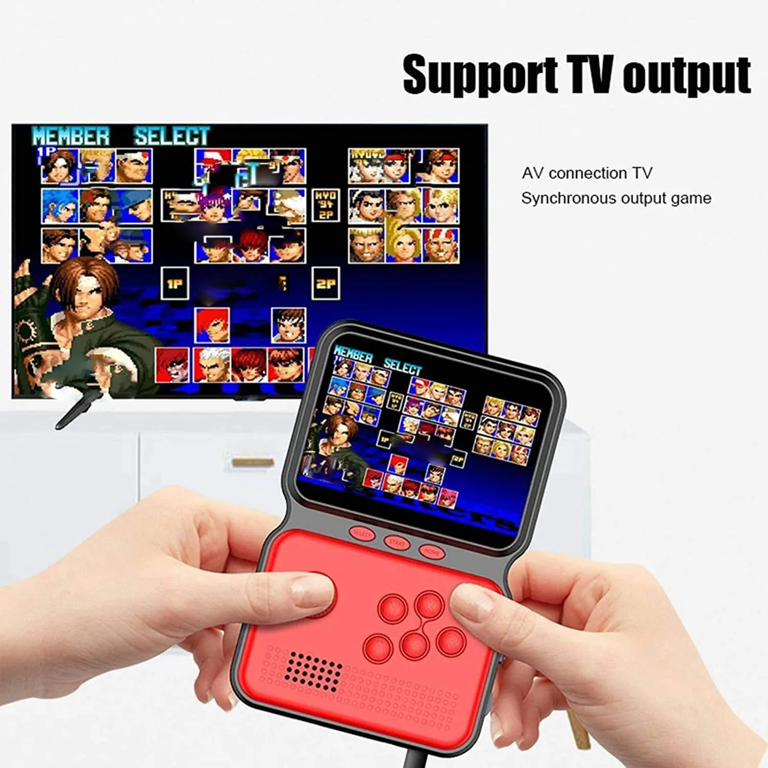 New World 16  8 Bit Arcade Classic Retro Game Console Sup Handheld Game Box 900 Classic Games Support Game Box Power M3 Game Boy TV Birthday Presents for Kids and Adult Random Color