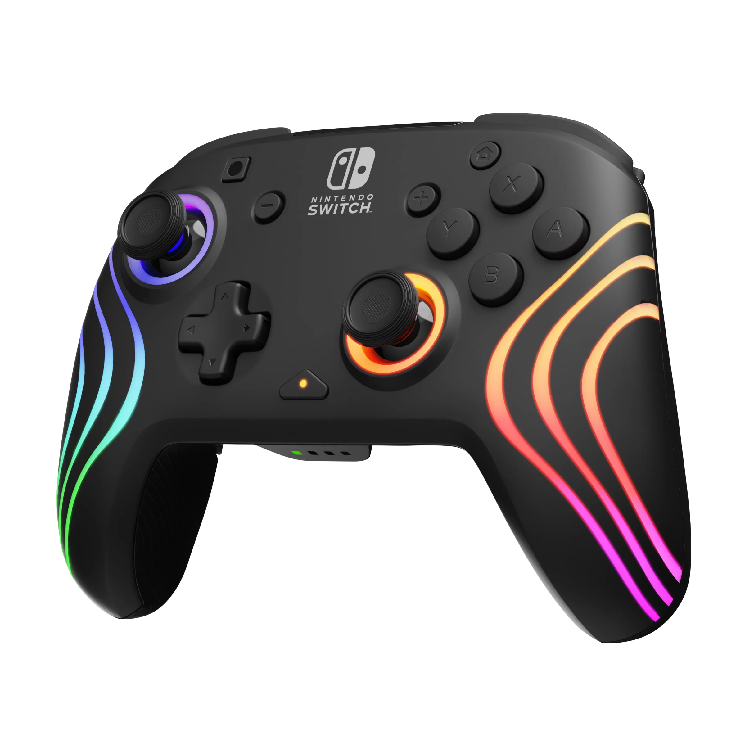 Nintendo Switch Black Afterglow Wave Wireless Controller With Motion