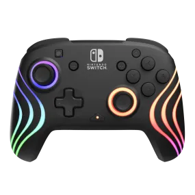 Nintendo Switch Black Afterglow Wave Wireless Controller With Motion