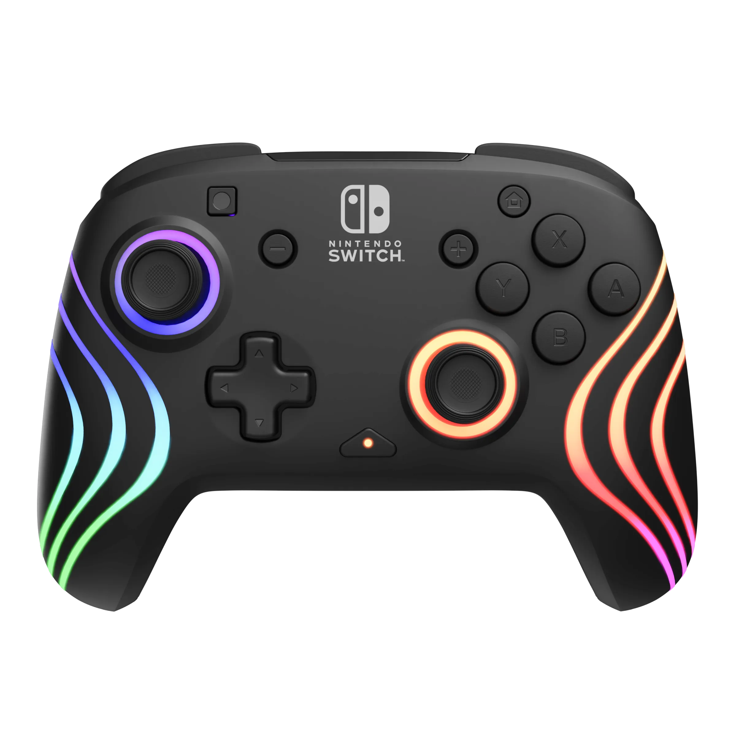 Nintendo Switch Black Afterglow Wave Wireless Controller With Motion