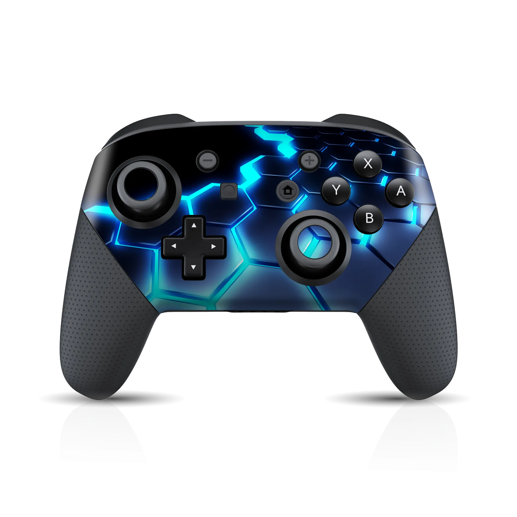 Nintendo Switch Pro CONTROLLER SIGNATURE Abstract BLUE LAVA Skin