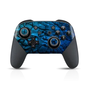 Nintendo Switch Pro CONTROLLER SIGNATURE Charcoal BLUE Skin