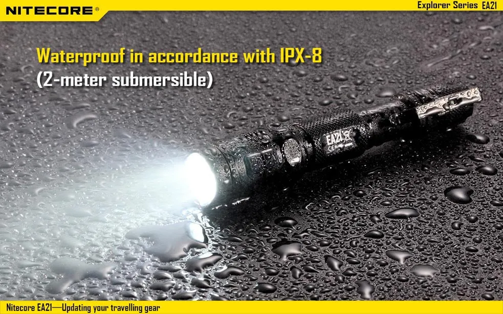 Nitecore EA21 2 x AA CREE XP-G2 R5 360 Lumen LED Flashlight