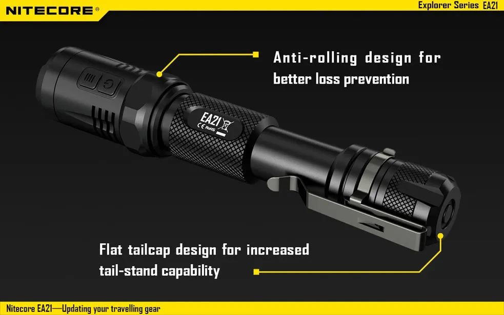 Nitecore EA21 2 x AA CREE XP-G2 R5 360 Lumen LED Flashlight