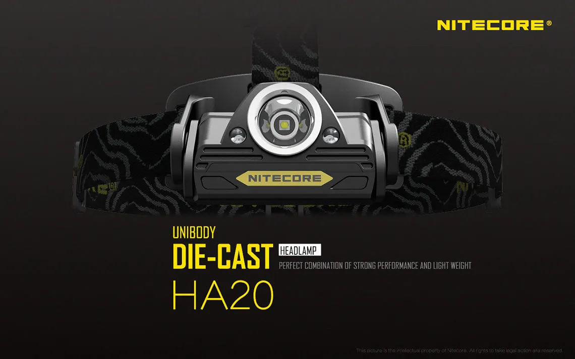 Nitecore HA20 Headlamp CREE XP-G2 LED - 300 Lumens