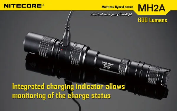 NITECORE MH2A CREE XM-L U2 LED 600 Lumen Rechargeable flashlight