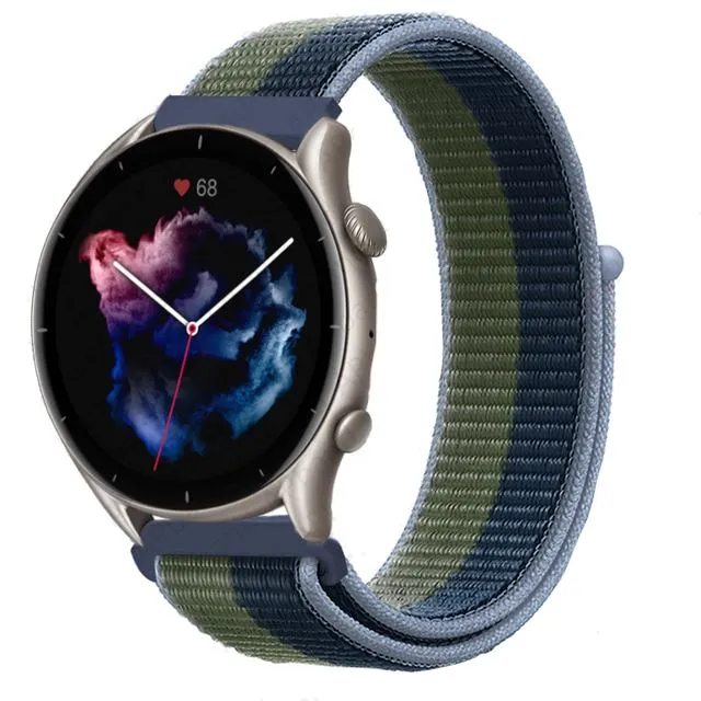 Nylon Sports Loop Watch Straps Compatible with the Asus Zenwatch 2 (1.45")