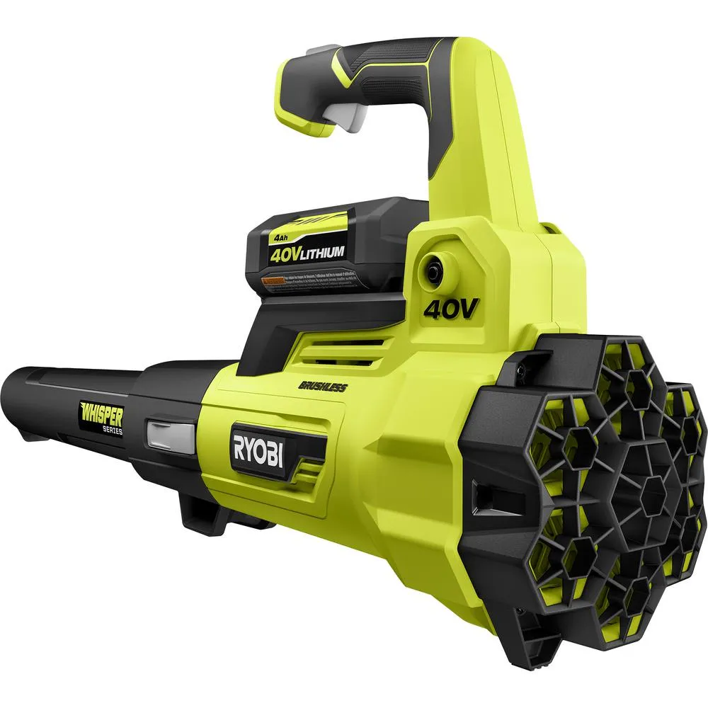 Open Box -  RYOBI RY40470VNM 40-Volt Lithium-Ion Brushless Cordless Leaf Blower w/ Battery