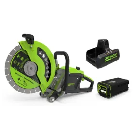 Optimus 82V 14” Power Cutter With (1) 6 Ah Battery and Dual Port Charger