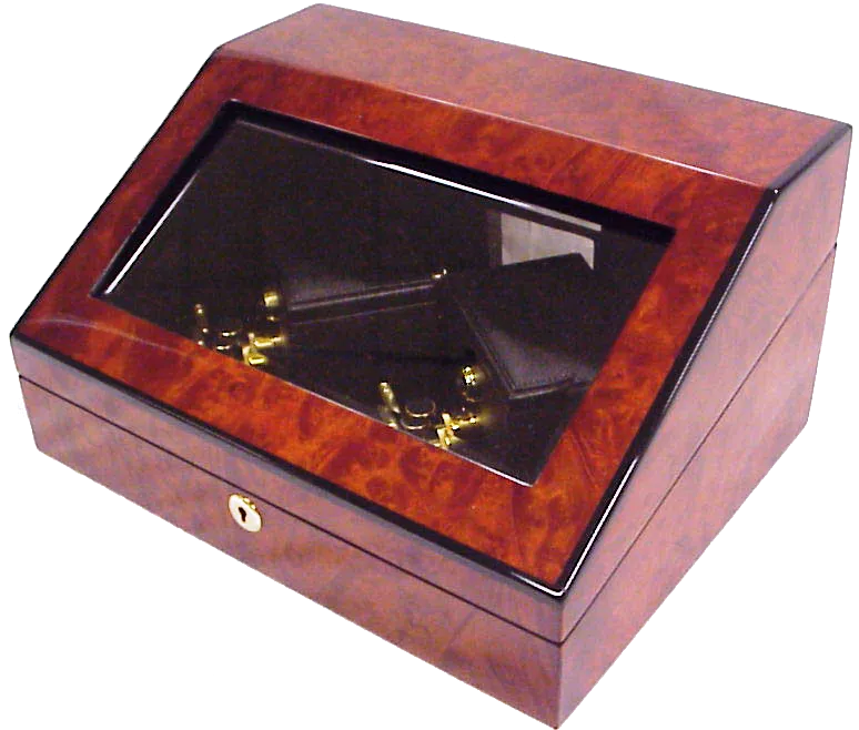 ORBITA - Sempre 2 Double Watch Winder | Burlwood