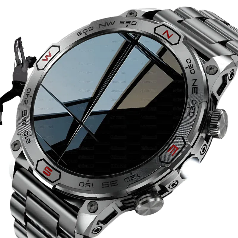 Outdoor Military AMOLED HD Screen Waterproof Smartwatch for Men