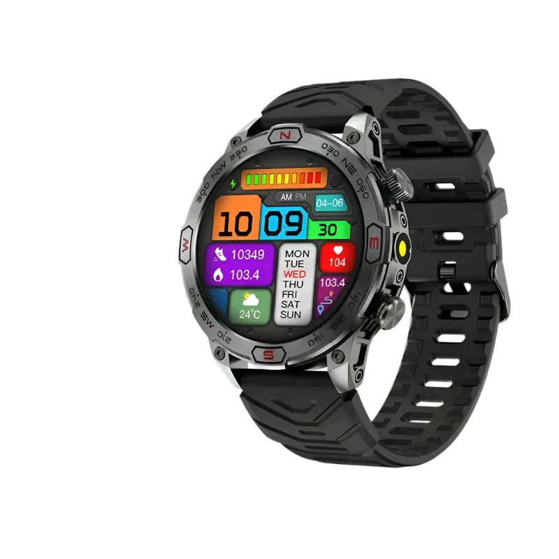 Outdoor Military AMOLED HD Screen Waterproof Smartwatch for Men