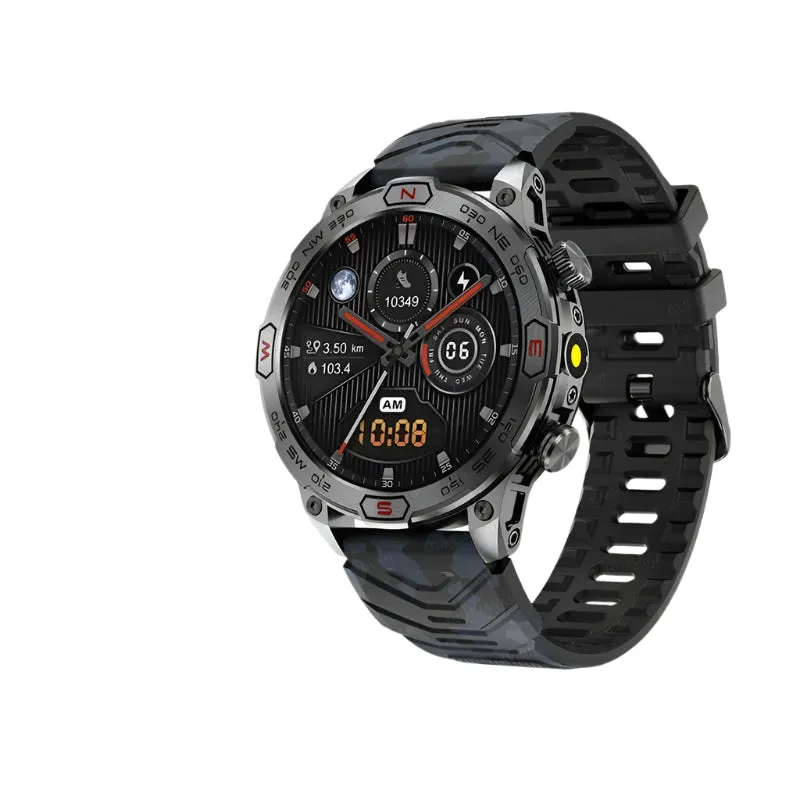 Outdoor Military AMOLED HD Screen Waterproof Smartwatch for Men