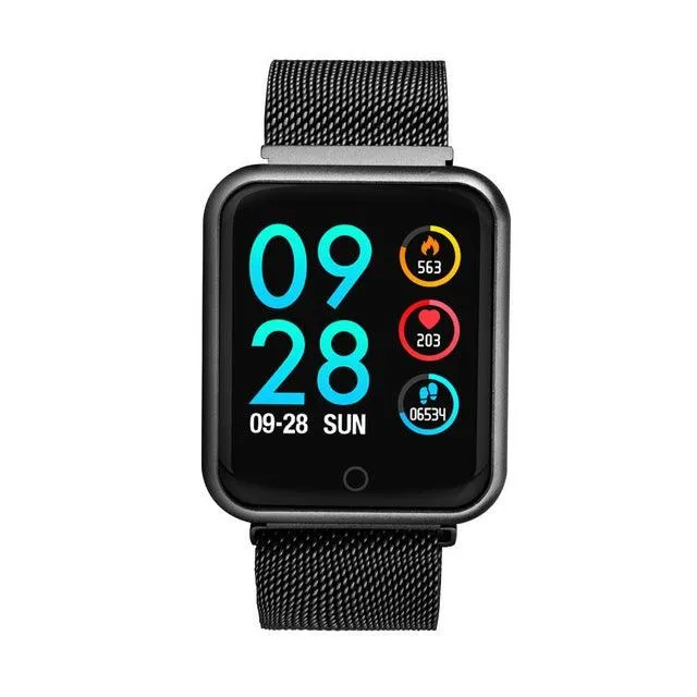 P68 Fitness Smartwatch with Heart Rate and Blood Pressure Monitoring for Xiaomi and Huawei Devices