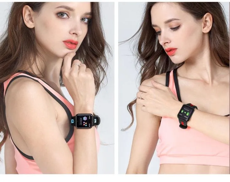 P68 Fitness Smartwatch with Heart Rate and Blood Pressure Monitoring for Xiaomi and Huawei Devices