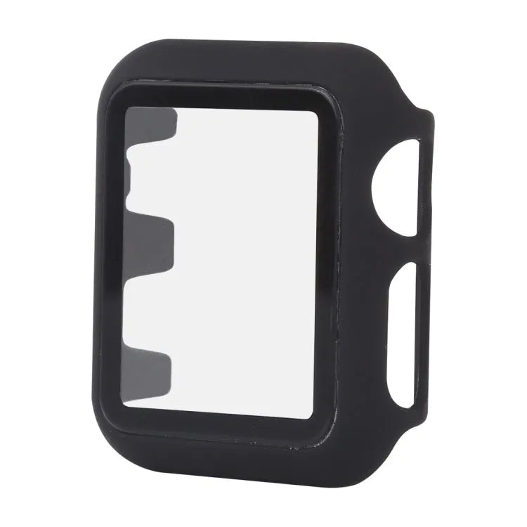 PC   Glass Protective Case for Apple Watch Series 5 & 4 44mm(Black)