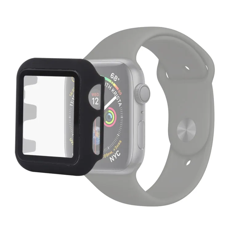 PC   Glass Protective Case for Apple Watch Series 5 & 4 44mm(Black)