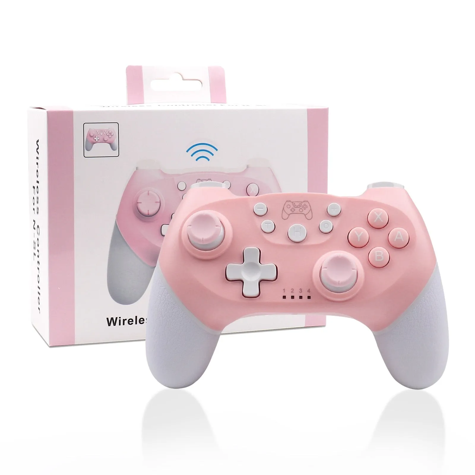 Pink Bluetooth Game Controller For PC/Switch