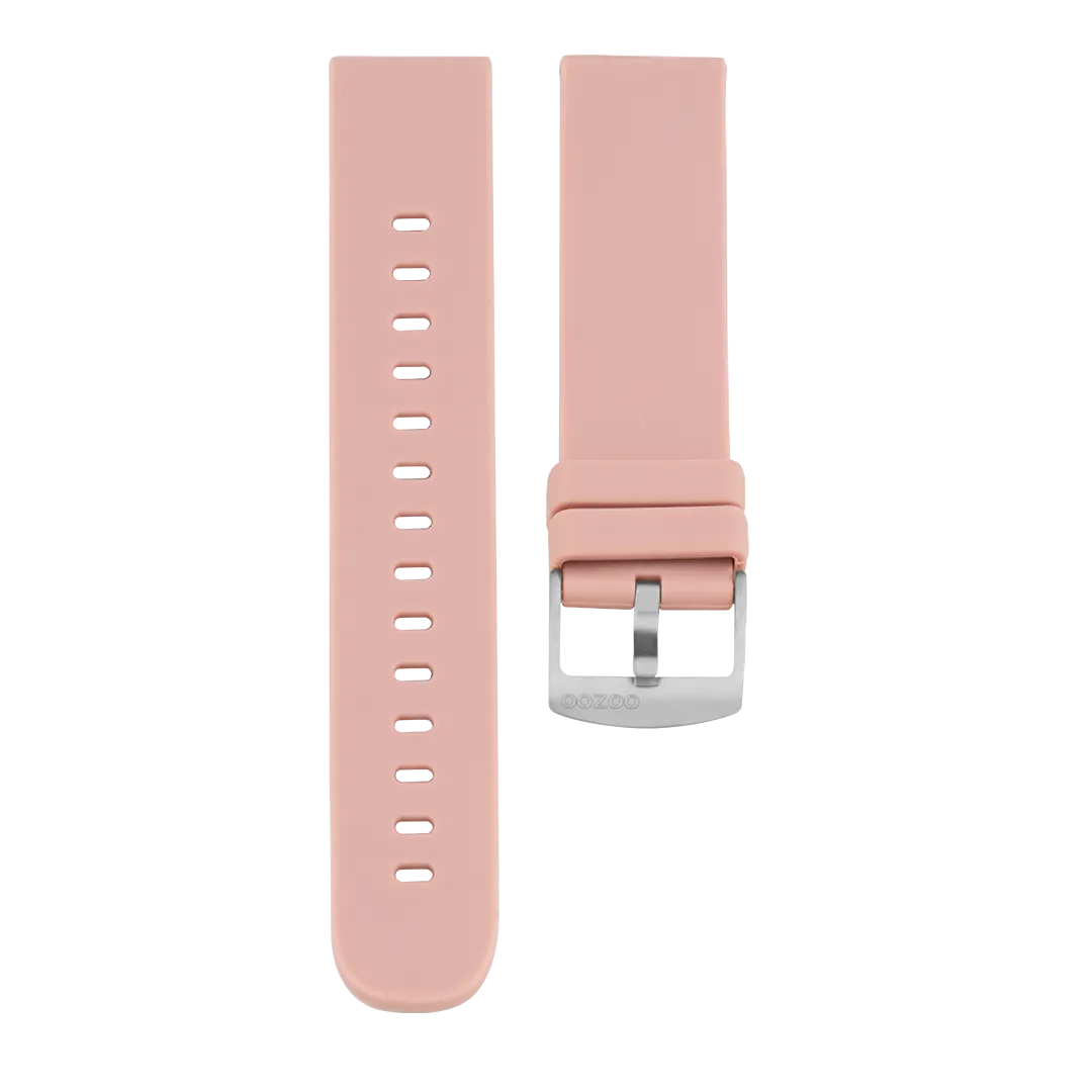 Pink Grey rubber strap