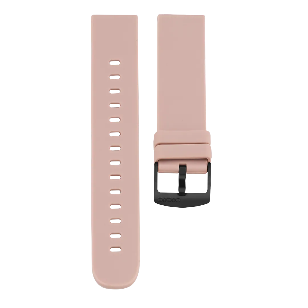 Pink Grey rubber strap