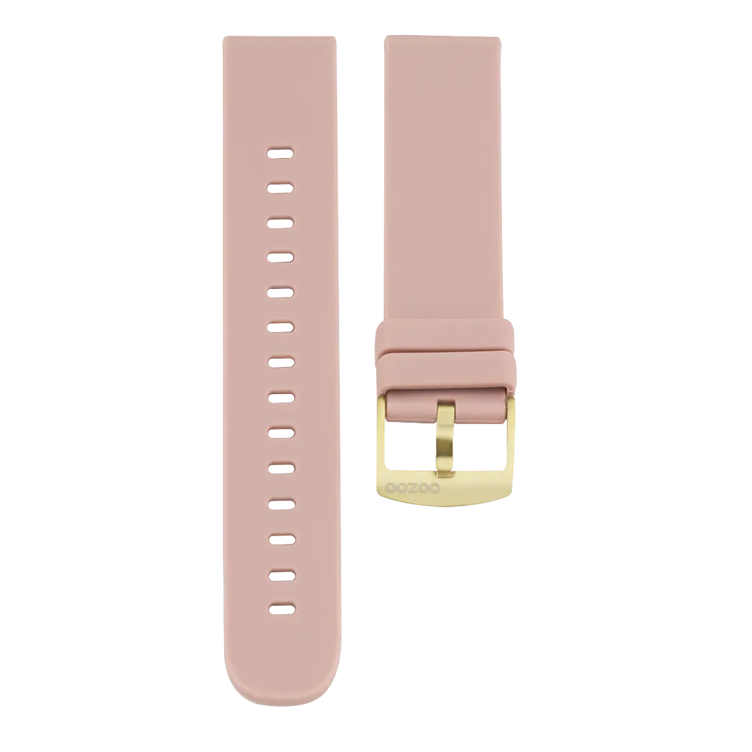 Pink Grey rubber strap