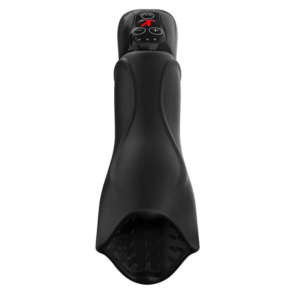 Pipedream Black Vibrating Masturbator with Stimulating Internal Texture for Men