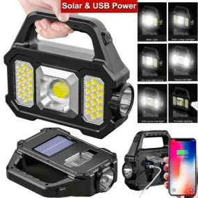 Portable Solar Searchlight for Camping and Outdoor Activities