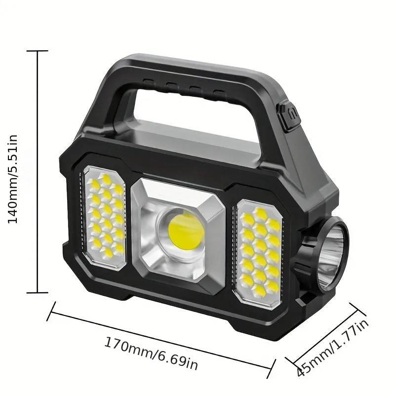 Portable Solar Searchlight for Camping and Outdoor Activities