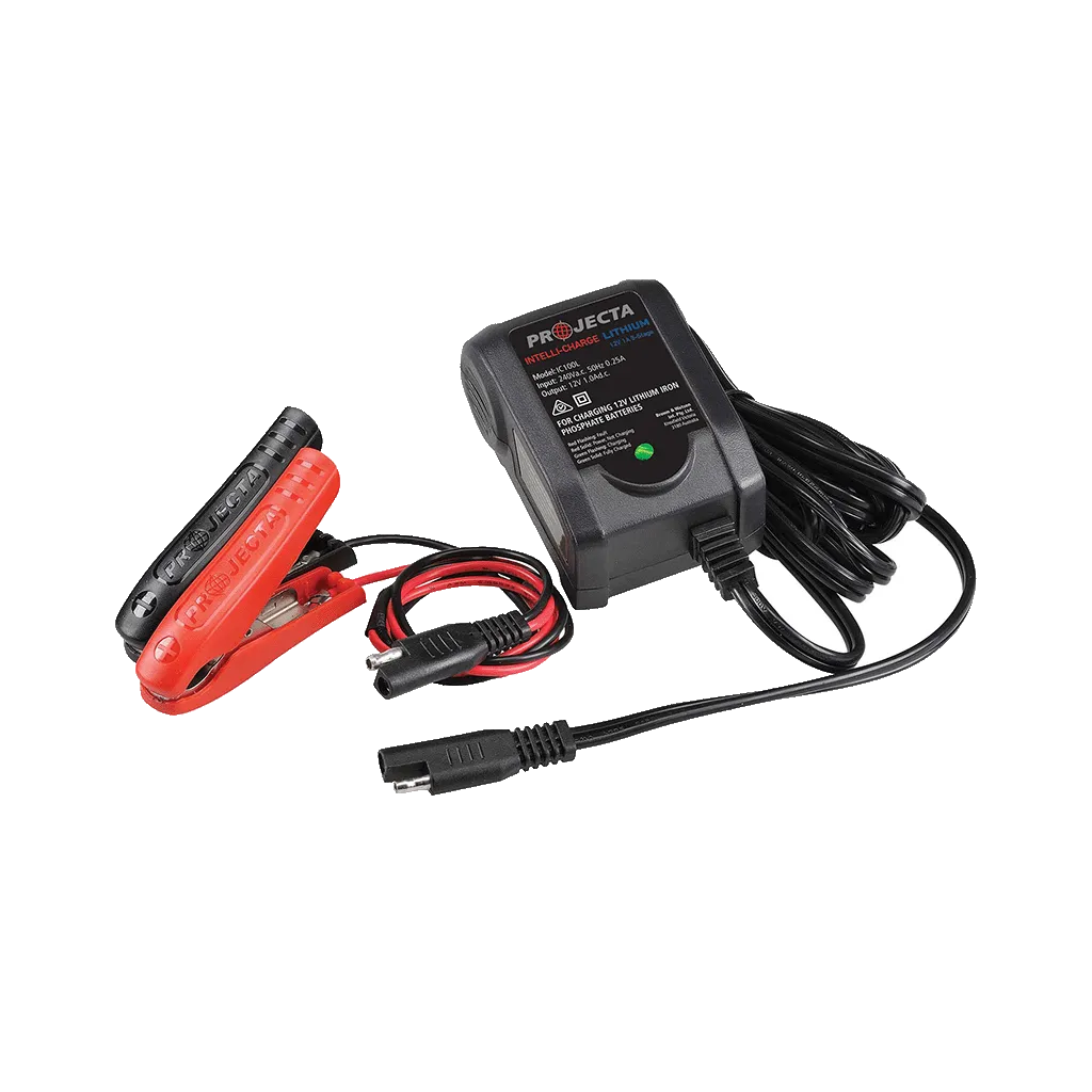 PROJECTA Intelli-Charge 1A 12V Lithium Battery Charger 5 Stage Auto IC100L