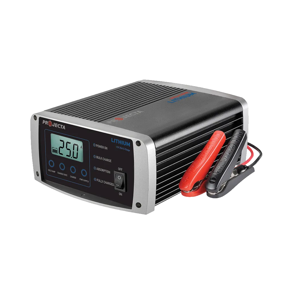 PROJECTA Intelli-Charge 2-25A 12V Lithium Battery Charger 5 Stage Auto IC2500L