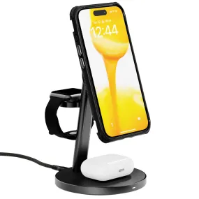 Qi2 Trio Wireless Charge Stand - With 5W MFi Apple Watch Charger Pad